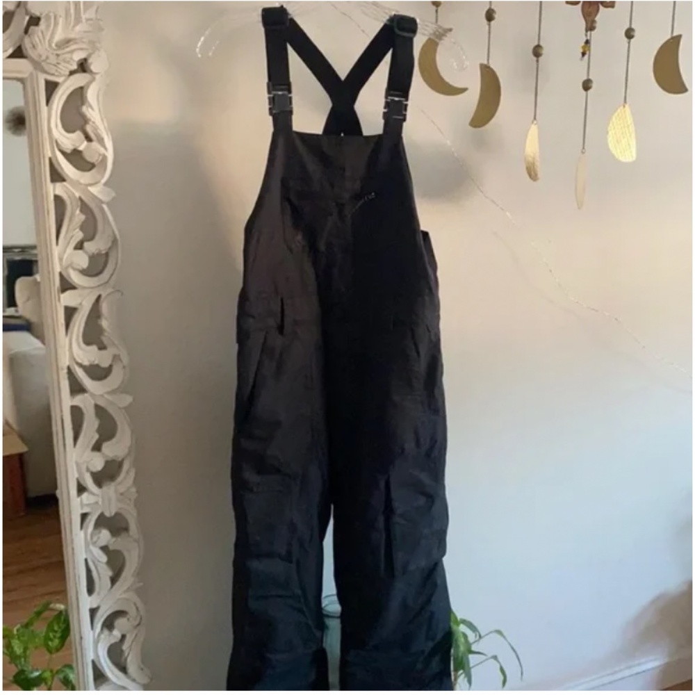 🪞 NEW volcom logo snow suit adjustable bib jumpsuit with suspender winter wear